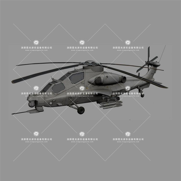 苍梧武装直升机3D模型